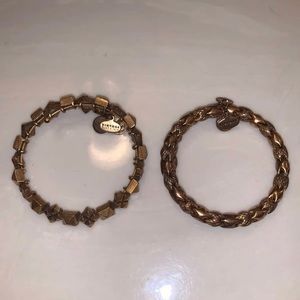 Alex and Ani Vintage Gold Bracelets